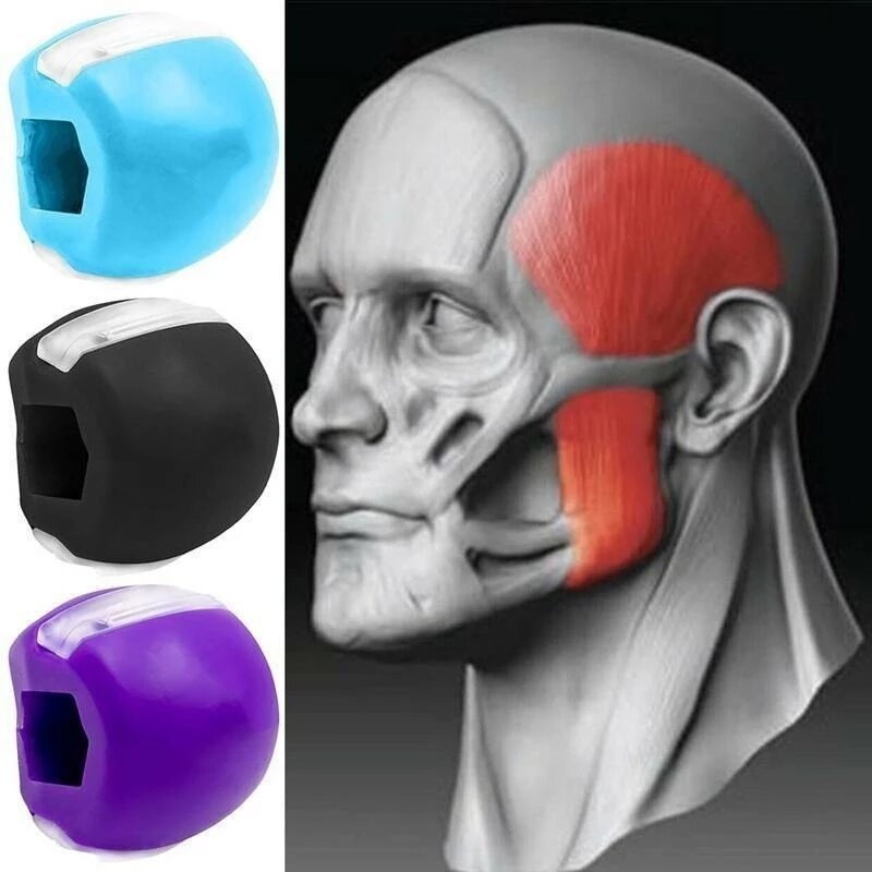Kiefer Trainer Gesicht-Aufzug Artefakt Gesichts Muskel Kauen Gerät Gesicht und Hals ÜSpund Ball Festigkeit Trainer Expander Ausrügestochen