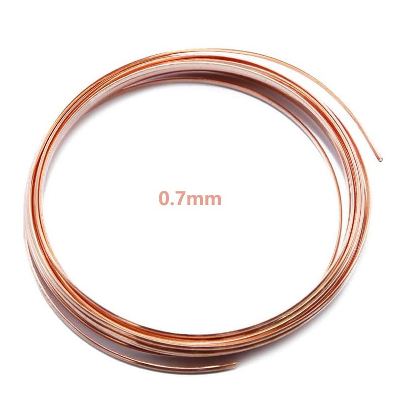 Bobine de fil de cuivre pur, 1-10m, fil de cuivre nu, T2, conducteur, ligne nue, diamètre 0.1mm, 0.15mm, 0.2mm, 0.3mm, 0.4mm, 0.5mm, 5mm: GRIS