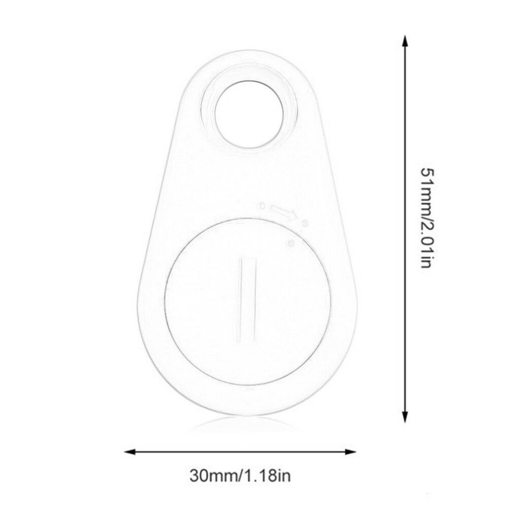 Rastreador GPS Mini con Bluetooth 4,0, localizador anti-gotas portátil, localizador de llave perdida con alarma bidireccional para mascotas, dispositivo antirrobo