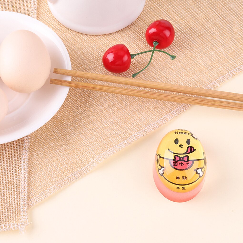 1pcs Egg Timer Water Boiling Kitchen Egg Cooker Color Changing Resin Egg Tool Cooking Helper Reminder For Home Outdoors