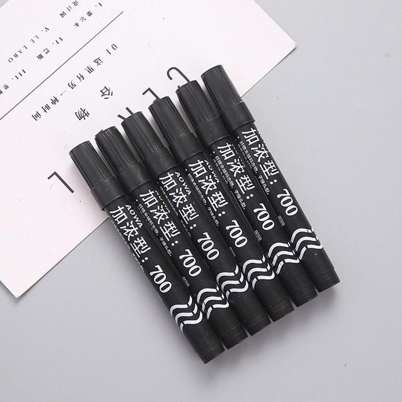 Mark stud onuitwisbare marker pen haaklijn schrijfvaardigheid en vervagen kleurbenodigdheden voor studenten schoolofficier helder kantoor  c4 k 6