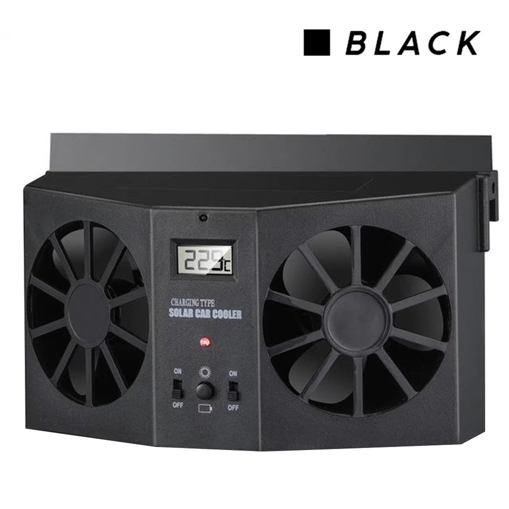Ventilation Assisted Cooling Inside The Car Cooling Car Fan Car Solar Car Circulator Exhaust Fan Rapid Car Exhaust Fan: Beige