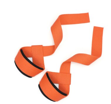 1 Paar Sport Fitness Pols Wraps Gym Ondersteuning Lifting Grip Riem Bandage Duim Brace Bandjes Bodybuilding Gewichtheffen: orange