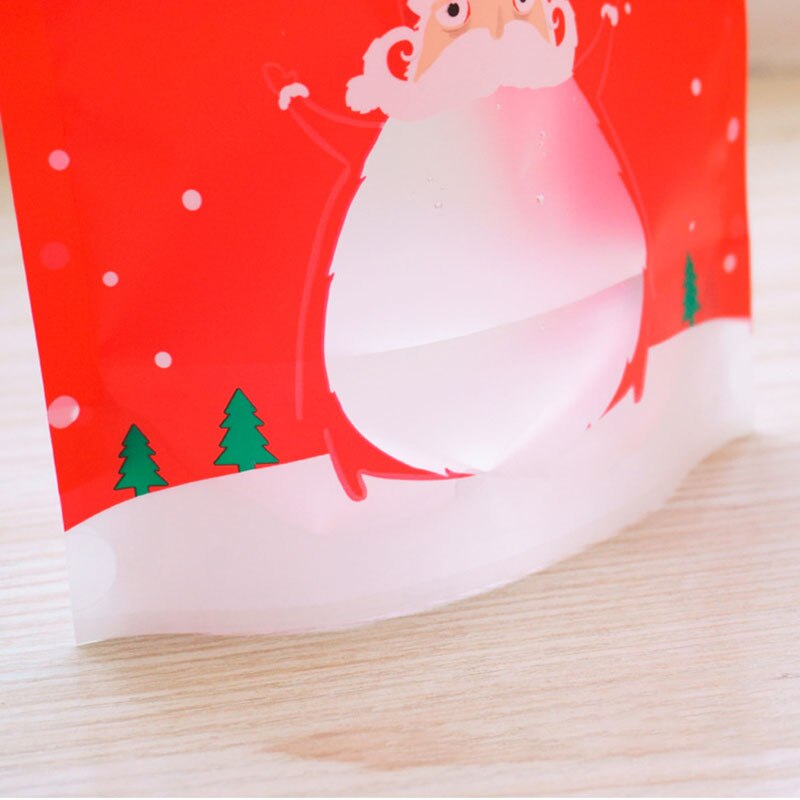 10/20 stücke Weihnachten Verpackung Tasche Für Apfel Süßigkeiten Cookie Keks Reißverschluss selbst Abdichtung Plastiktüte Stand hoch Postleitzahl-sperren poly Tasche