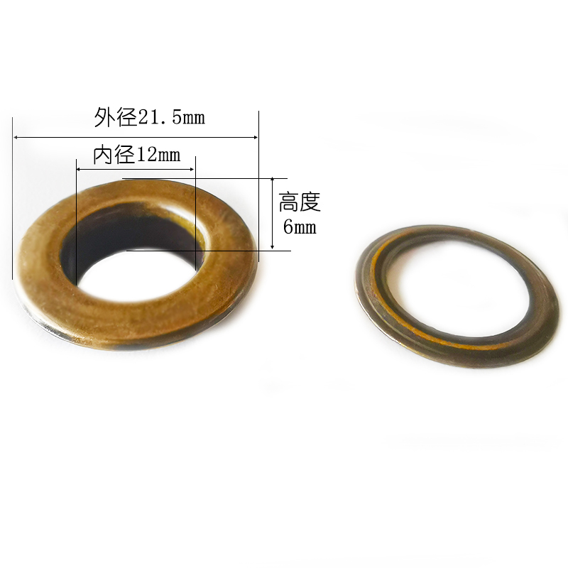 10Pcs 12mm 14mm 15mm Grommet Eyelets Metal Eyelets with Washers Curtain Grommet: antique silver