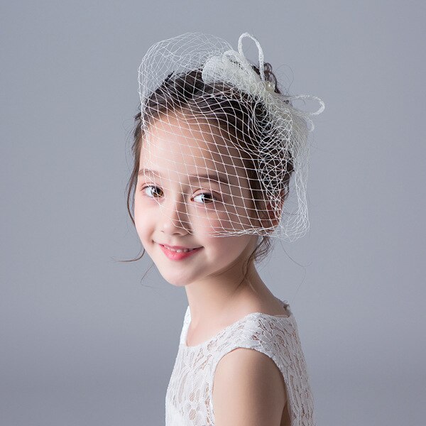 Children's Mesh Headdress Beautiful Bride Wedding Flower Boys/Flower Girls Hair Accessories Girl Princess Dress Accessories