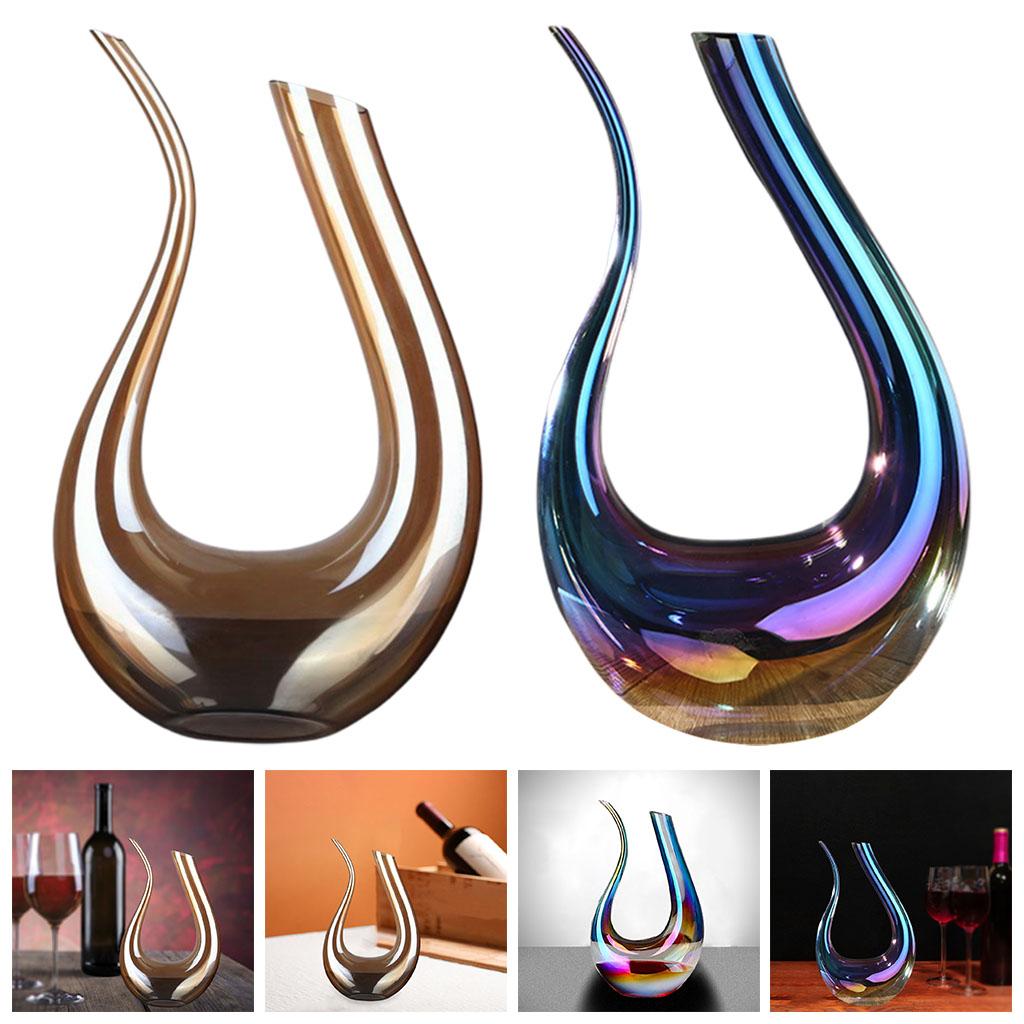 Carafe à vin en verre en forme de U, 1500ml, pour Restaurant et cuisine
