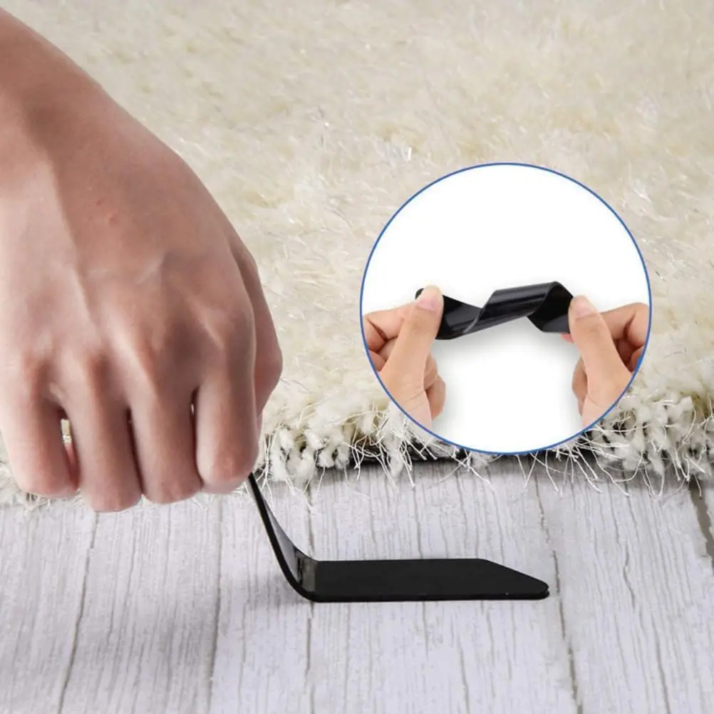 Anti Slip Teppich Band Teppich Aufkleber Wiederverwendbare Selbst-klebe Anti Curling Feste Teppich Patch Matte Band Greifer Ecke Pad