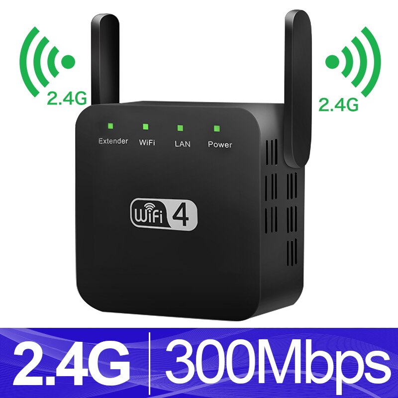 5GHz Wifi Repeater Wireless WiFi Extender 1200Mbps Repiter WiFi Signal Amplifier Wi-Fi Long Range Booster AC 2.4G 5G Ultraboost: US Plug / 2.4G Black