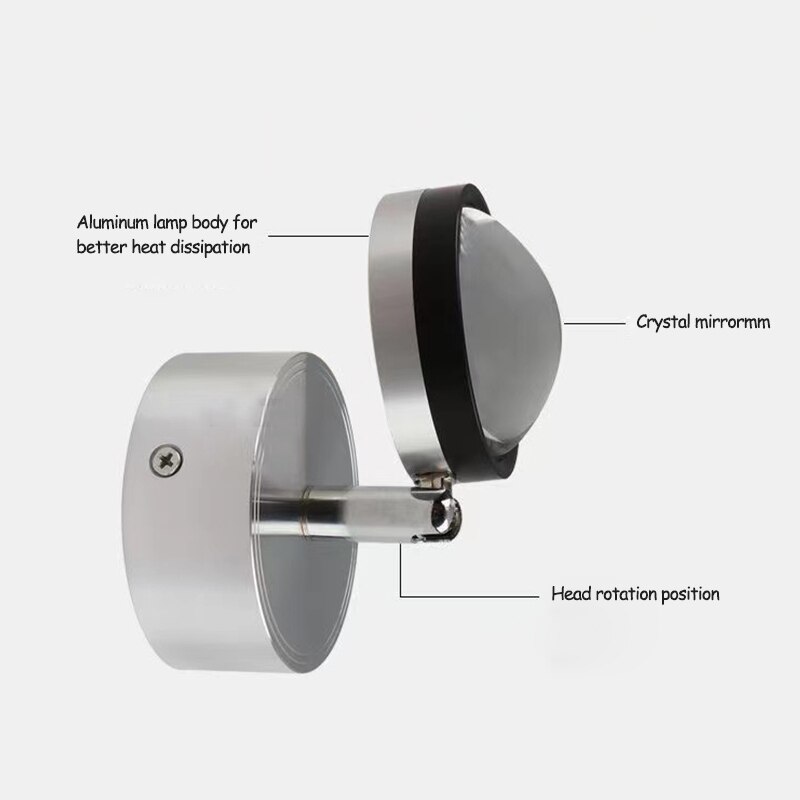 TV Background Wall Spotlight Aluminum Led Ceiling Light Living Room Wall Lamp Mounted Entrance Corridor Clothing Shop Spot Light