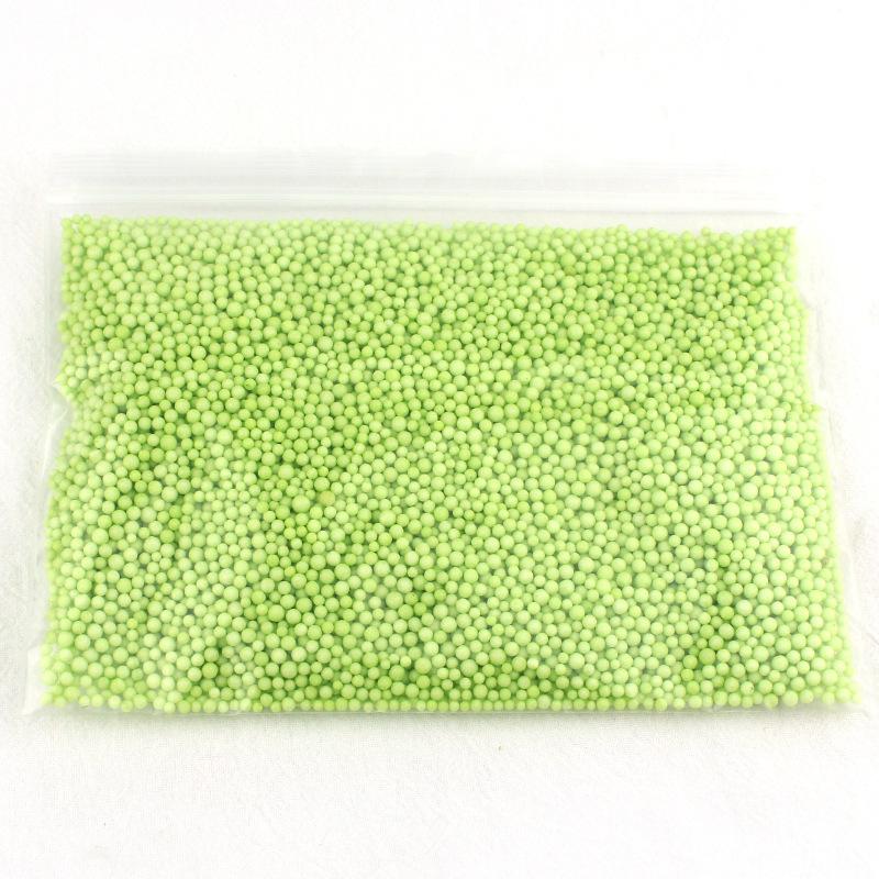 Liplasting diy håndværk leverer mini skum kugler styrofoam fyldning perler boligindretning bold legetøj!: Grøn