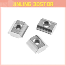 20pcs/lot M3 M4 M5 M6 T Block Square nuts T-Track Sliding Hammer Nut for Fastener Aluminum Profile