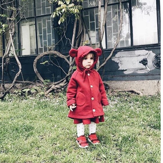 Focusnorm 1-6Y Baby Meisjes Winter Leuke Outwears Lange Mouw Kapmantel Met Oren Solid Single Breasted Warm Blends