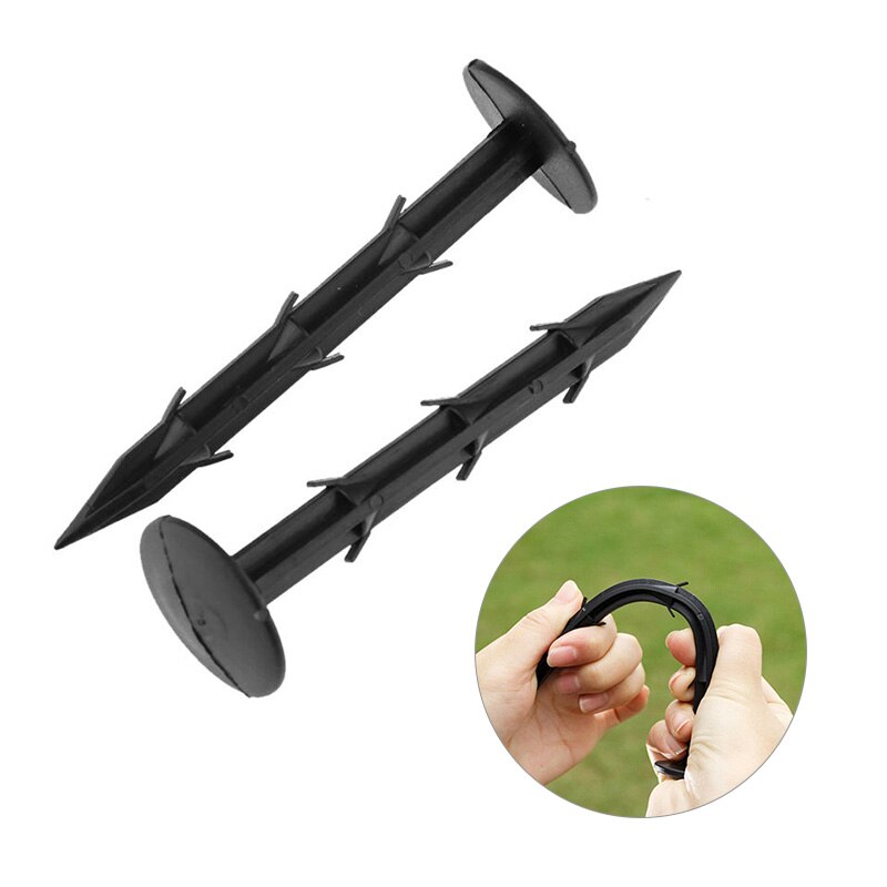 10Pcs/lot Garden Ground NailPP Mulch Fix Tools Greenhouse Prevention Ground Cloth Sunshade Fly Net Mulch Fix Tools PP Plastic