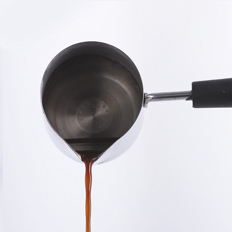 Pitkävartinen vahasulatuskannu tee itse kynttiläsaippua sulatuskannu tuoksuvaha sulattaa metalli kahvi toroid kannu latte maidon vaahdotuskannu  #25