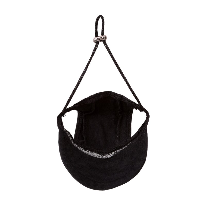 Hondenhoed zomerzonwering puppyhoeden kattenklep met oorgaten huisdierproducten buitenaccessoires zonnehoed: Is zwart