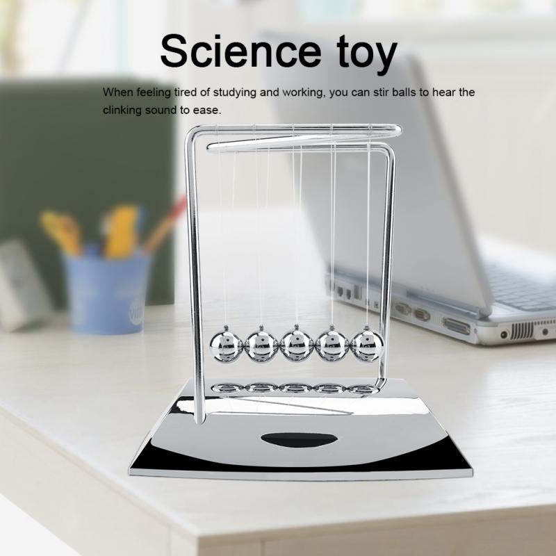 Newtons vugge balance stålkugler fysik videnskab pendul ornamenter balancebold fysik videnskab pendul