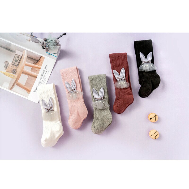 UK Dzieci dziewczynek bawełniane rajstopy śliczne księżniczka łuk jednolity kolor rajstopy maluch dziecko pończochy spodnie wyroby pończosznicze