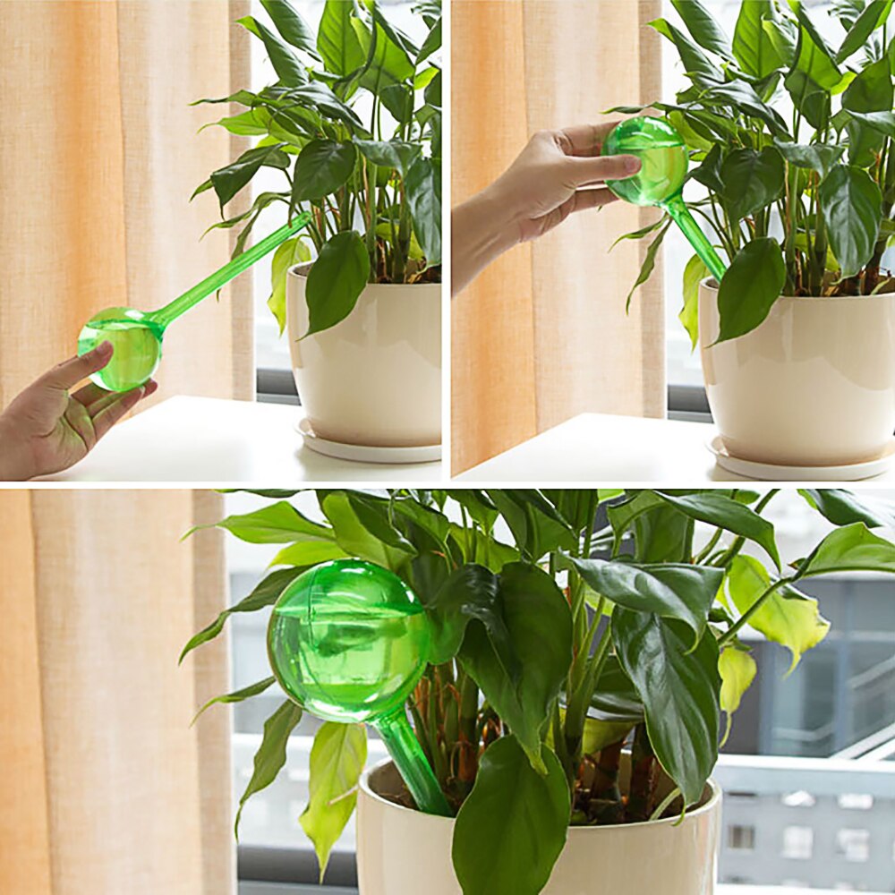 4 kpl kasvien automaattinen itsekasteleva pvc-sipulit pallo aqua globes kastelusyöttölaite