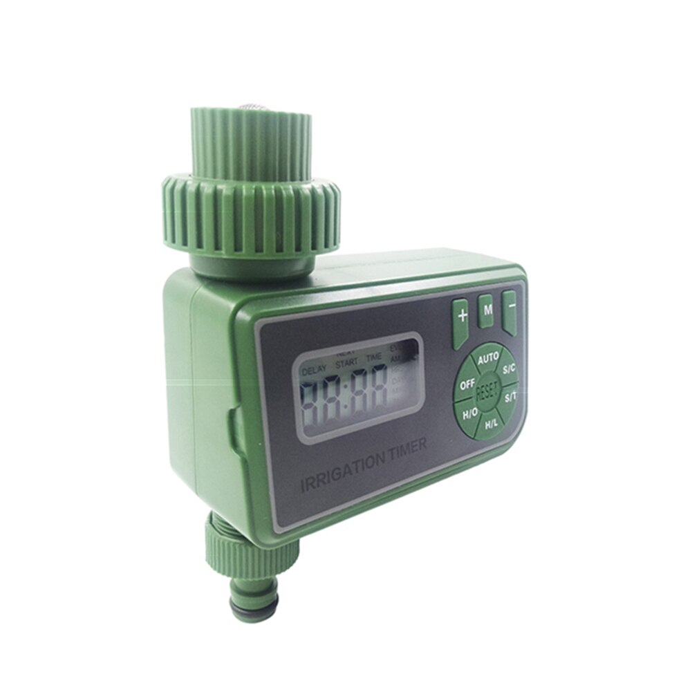 Home Garden Irrigation Controller Digital Water Sprinkler Irrigation System Battery Operated Garden Watering Timer: Green