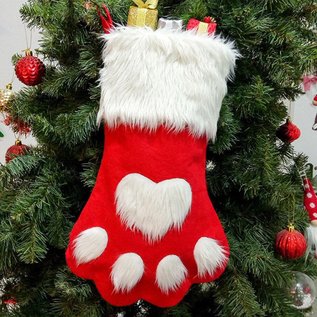 Kerst Kousen Opknoping Ornamenten Candy Bags voor Kerstversieringen Kerstboom Decoratie Jaar Cadeau # SS: A