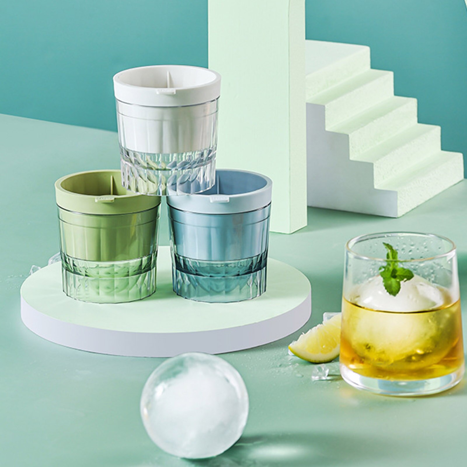 Mold Ice Ball Portable Silicone Spherical Mold Ice Ball Diy Durable For Home Bar Party Wine Cocktail Ice Cubes Kitchen Gadget