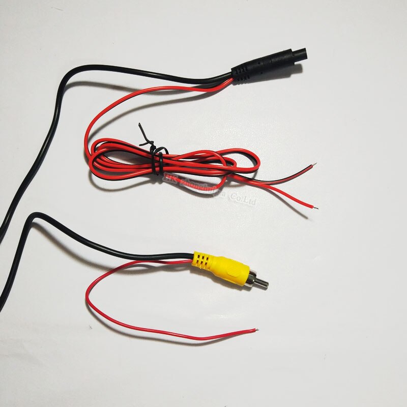 6 M Auto RCA Video 4-Pin Verlengkabel voor Achteruitrijcamera Truck Trailer