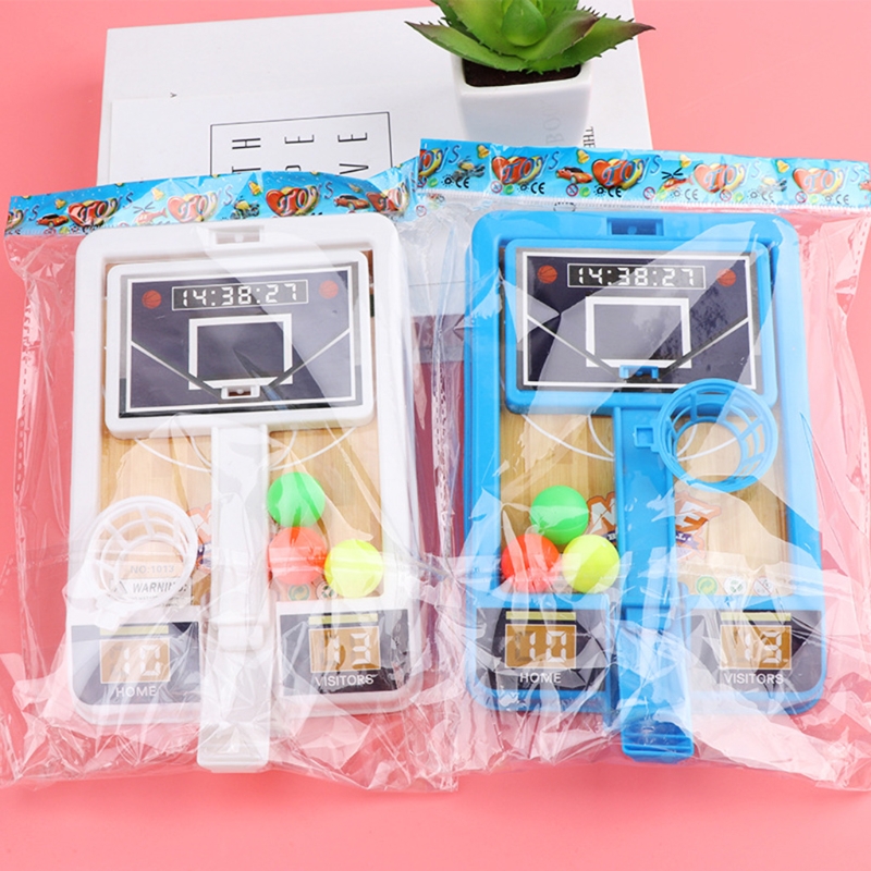 Assemble Mini Basketball Hoop Shooting Game Set with Balls for Indoor Desktop