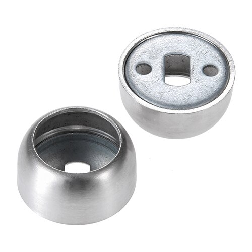 Dreld 2 stk/sæt rustfrit stål garderobe flangesæde tøj rørholder fitting skab stang flangeholder til 19mm 22mm 25mm rør: 25mm