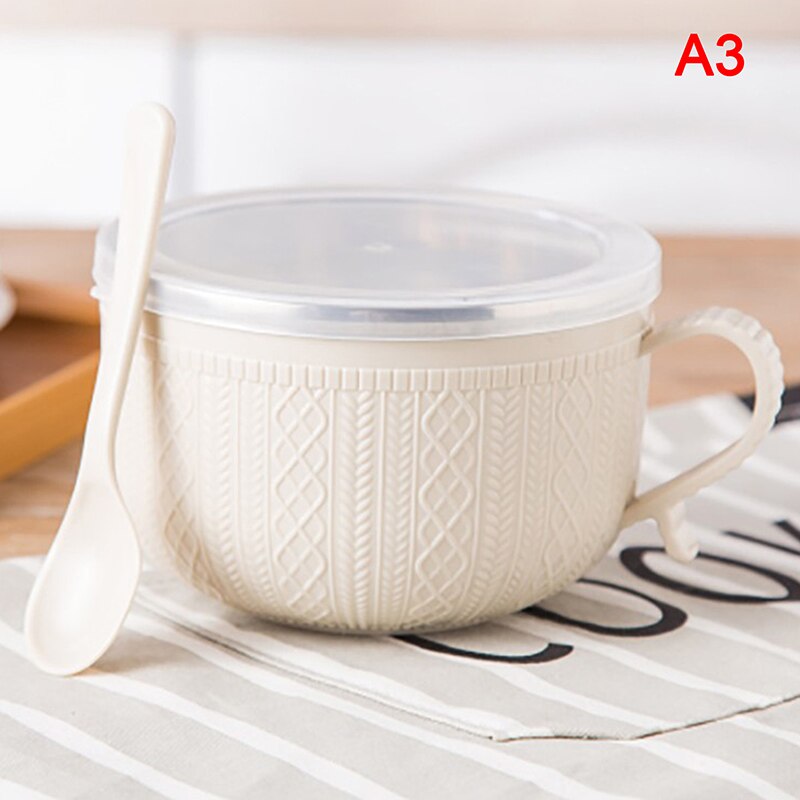 Stainless Steel Double Ramen Bowl Instant Noodle Bowl Anti-scalding Cute Rabbit
