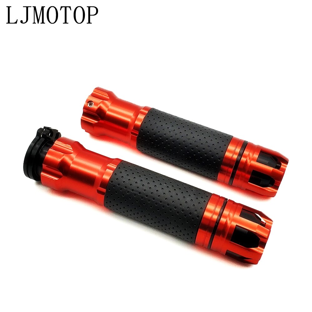 Universal Motorcycle handle Motorbike handlebar ends CNC 7/8'' 22MM For Ducati 797 MONSTER MONSTER M400 MONSTER M600: Orange