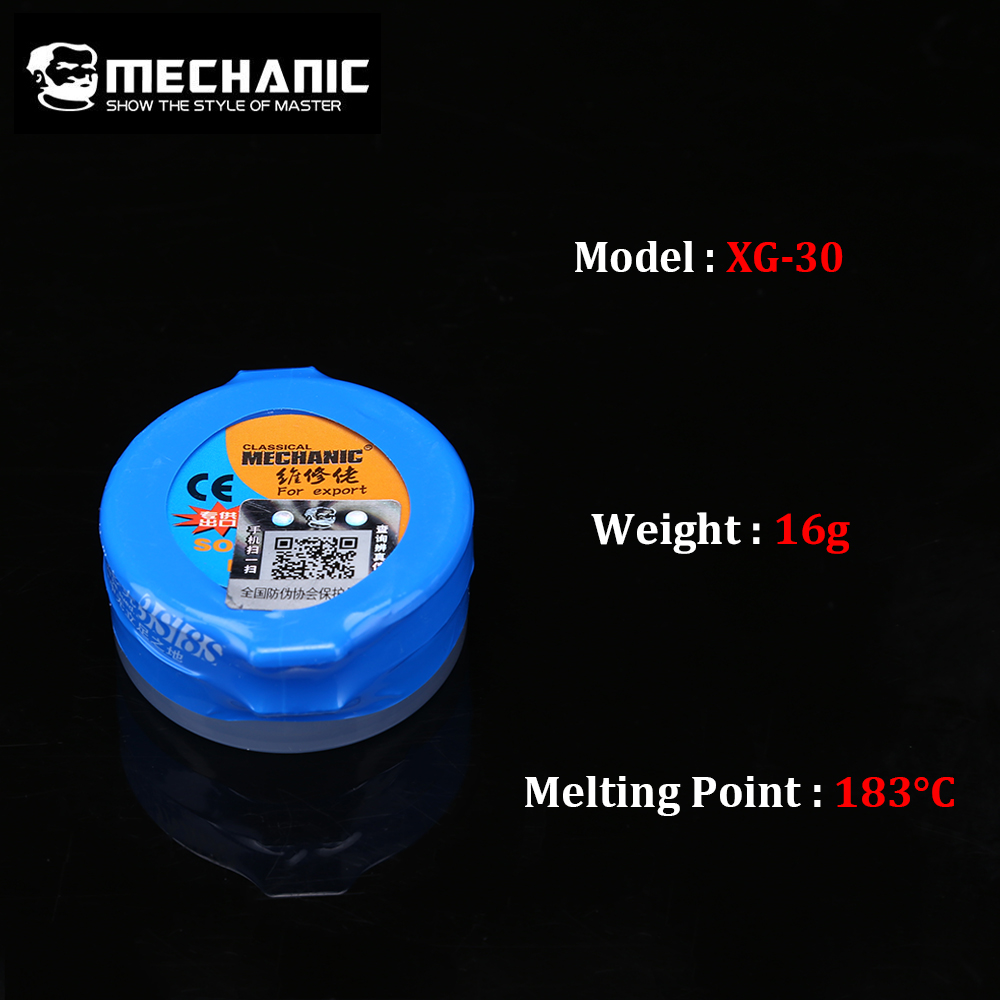 MECHANIC BGA Reballing Tin Paste XG-30 XG-40 Solder Paste Flux BGA Soldering Station Repair Tools