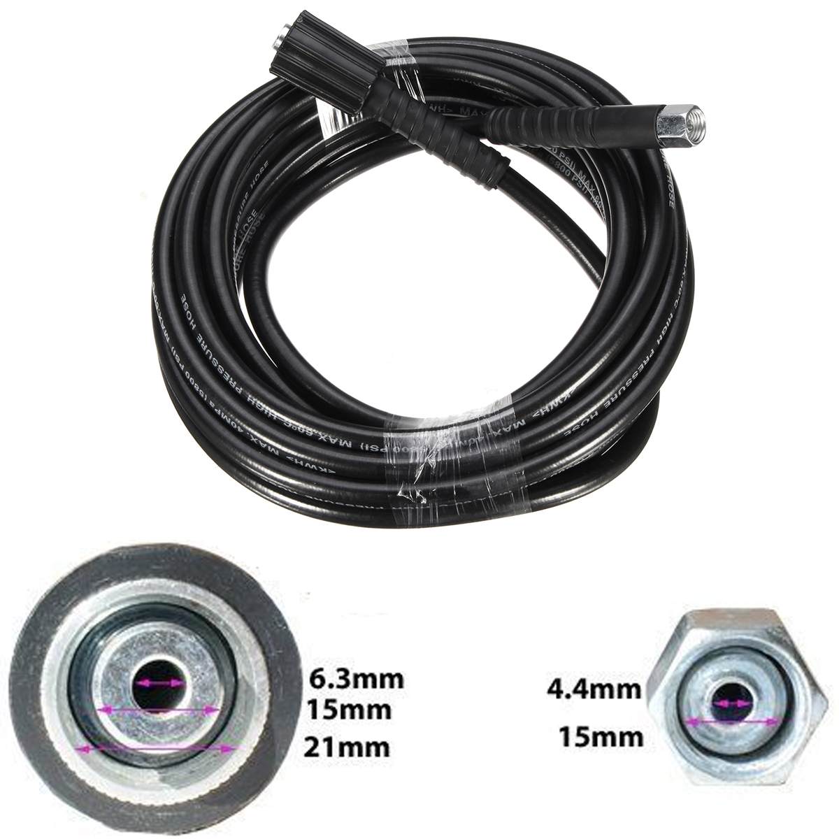 8 meters High Pressure Washer Water Cleaning Hose Extension Hose M22 160 Bar High Pressure Cleaner Car Wash