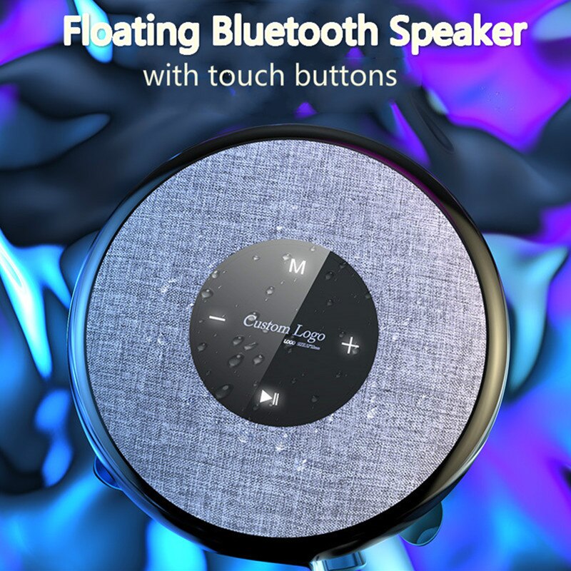 Led light  c7 flytande bluetooth högtalare vattentät ipx 6 simning ljudlåda med peksknappar mini spa pool ljus