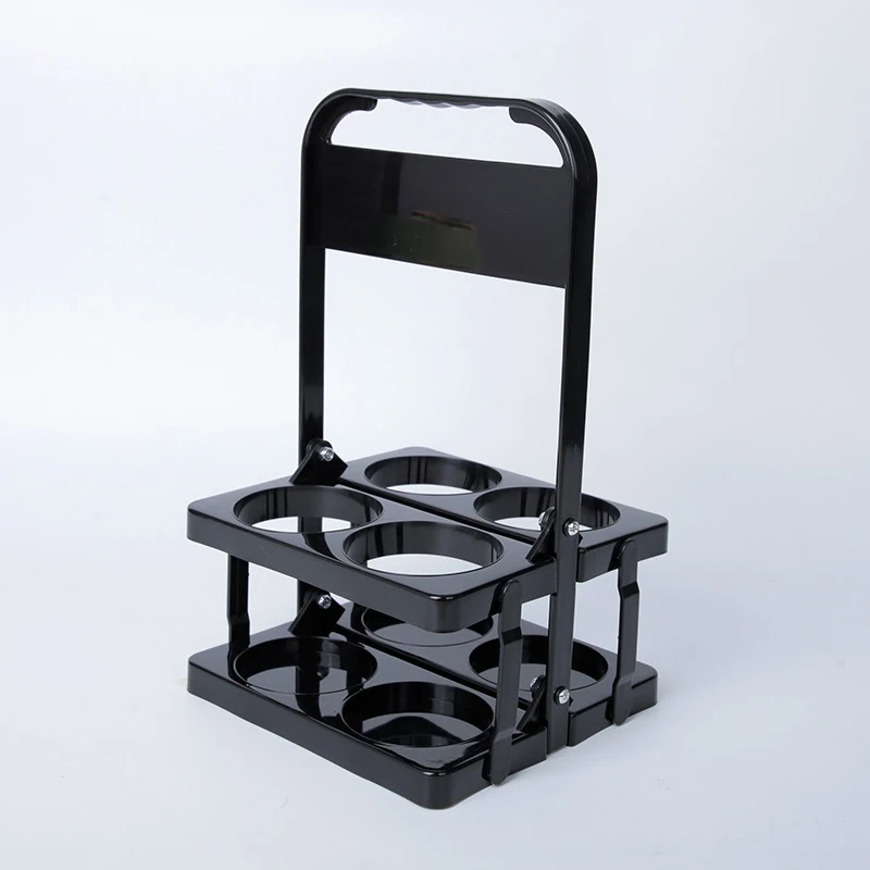 Support à bière pliable en plastique Portable, organisateur de tasses Durable, casier à vin, porte-bouteille de bière, panier à boissons, support à Cocktail réutilisable