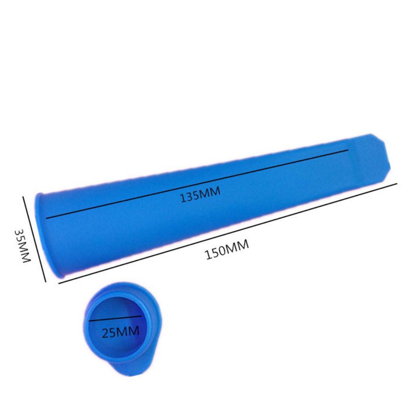 Silicone Ice Cream Mold with Lid Stick Shape Jelly DIY Mold Dessert Ice Cream Mold with Reusable Popsicle Stick#40