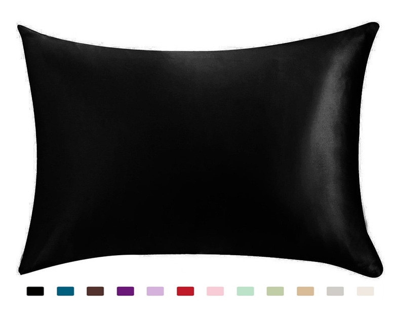 1Pc Luxe Satijnen Kussensloop Met Rits (Zijdeachtig Satijn Kussensloop Voor Haar)