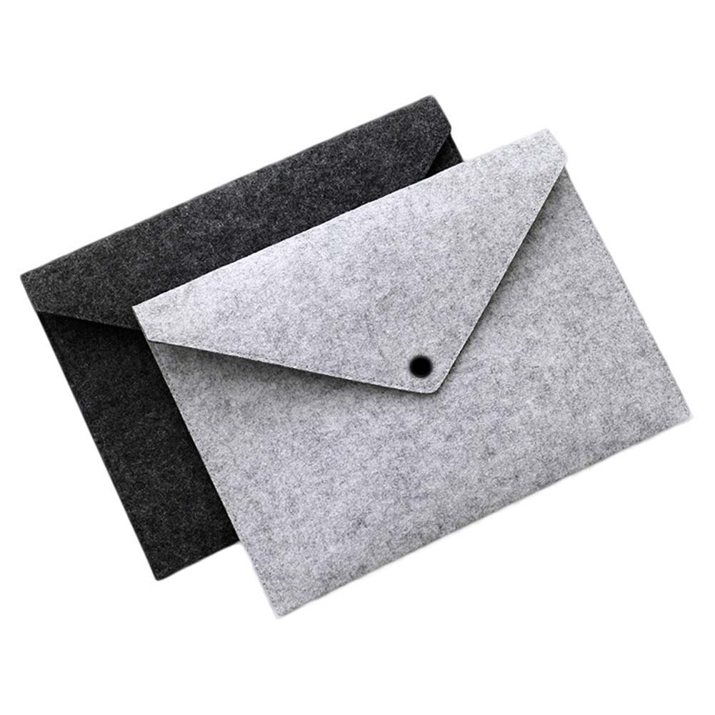 Simple Solid A4 Big Capacity Document Bag Business Briefcase File Folders Felt Filing Bags JR Deals