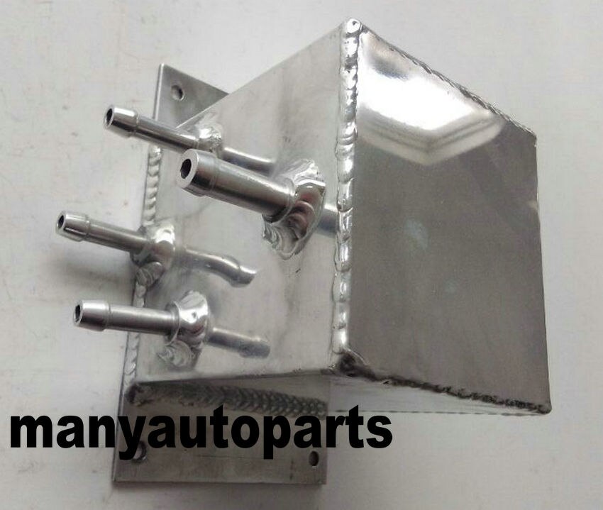 UNIVERSAL 2.5L ALUMINUM RADIATOR COOLANT OVERFLOW TANK + PRESSURE CAP 2.5 LTR