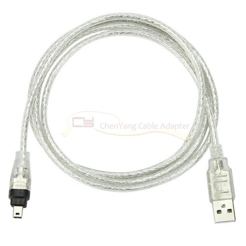 Usb Naar 1394 4Pin Kabel Usb Male Naar Firewire Ieee 1394 4 Pin Male Ilink Adapter Cord Firewire 1394 Kabel voor Sony DCR-TRV75E Dv