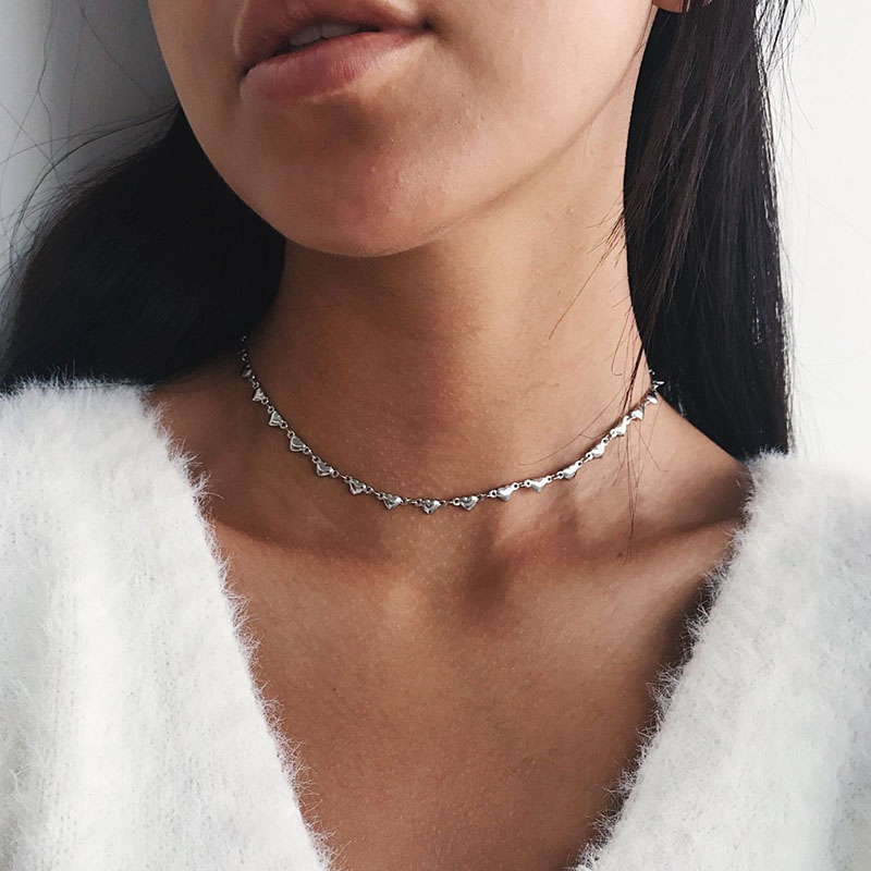 Korte Hart Ketting Choker Voor Vrouwen Gouden Ketting Ketting Hanger Sieraden Vrouwelijke Seashell Ketting ketting kolye collares: style 6 si