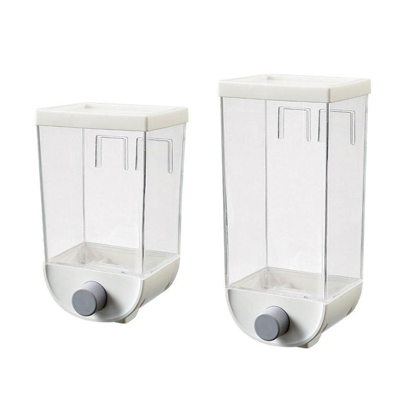 Boîte de rangement de céréales distributeur | Distributeur de farine d'oalosa, conteneur mural de stockage de grains, réservoir de céréales Gadgets cuisine H7K1 de 1000ml/1500ml