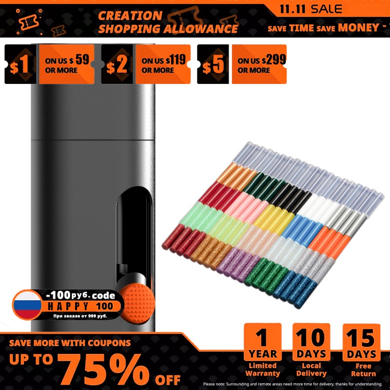 Xiaomi Wowstick Cordless Electric Hot Melt colla penna Gluer tipo-c ricaricabile fai da te Art Craft colla penna strumento di utilità domestica