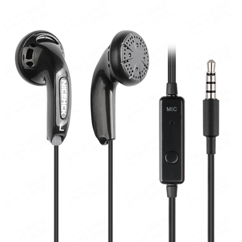 Nicehck traceless 3.5mm/tipo-c jogo de alta fidelidade earbud 15.4mm driver dinâmico com fio fone de ouvido baixo música esporte fone de ouvido com microfone vidoo pk2