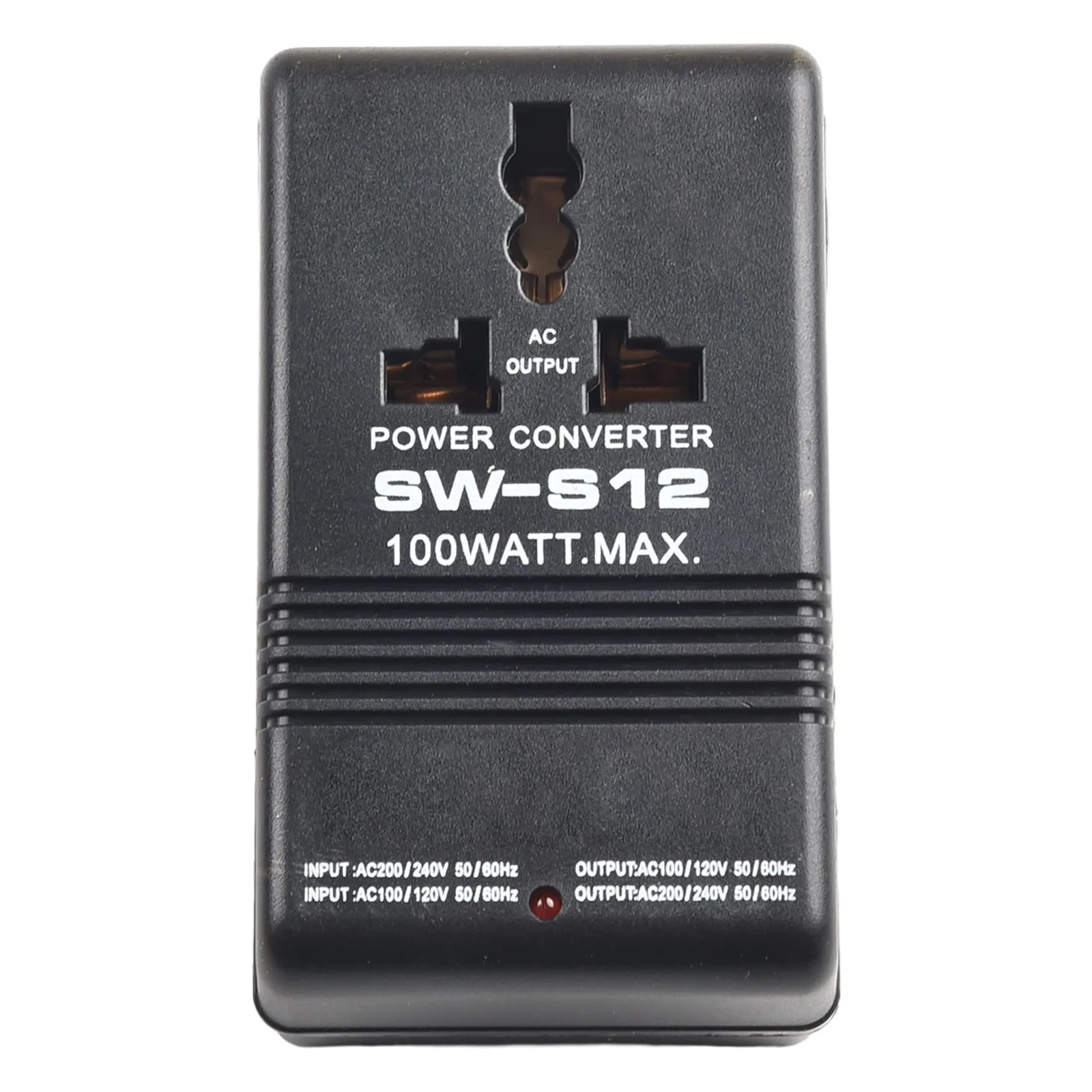 100-w step-up/step-down transformer , 110/120 v to 220/240 v, 70 w/100 w, 55 hz – 60 hz current transformer travel adapter