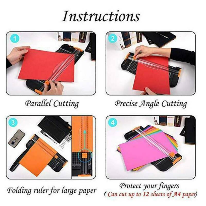 A4 Paper Cutting Machine Paper Cutter Art Trimmer Crafts Photo Scrapbook Blades DIY Office Home Stationery Supplies