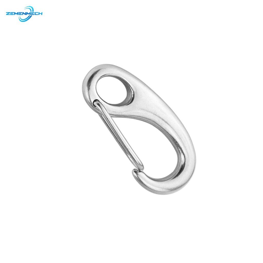 Stainless Steel Egg Shape Spring Snap Hook Clips Quick Link Carabiner Buckle Eye Shackle Lobster Claw Outdoor Boat Accessories