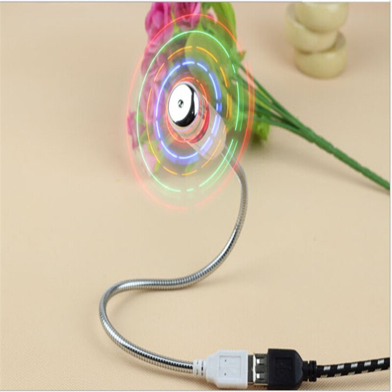 Durable Adjustable USB Gadget Mini Flexible LED Light USB Fan Desktop Clock Gadget LED Display