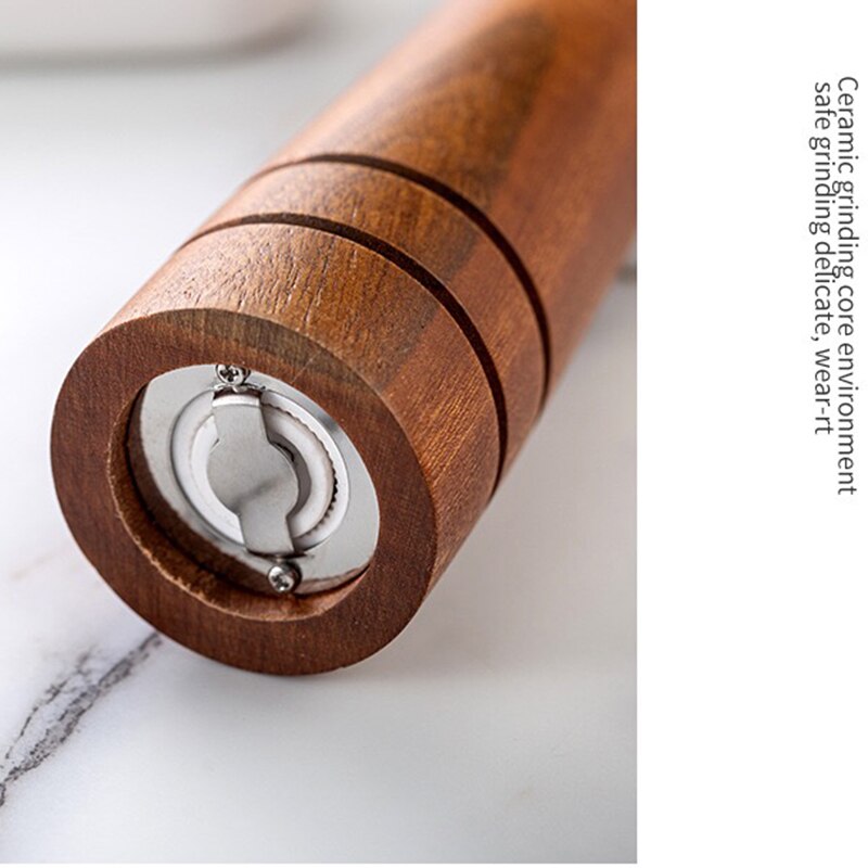 Molinillo Manual de madera de ébano, molinillo de pimienta, molinillo clásico de pimienta, accesorios de cocina