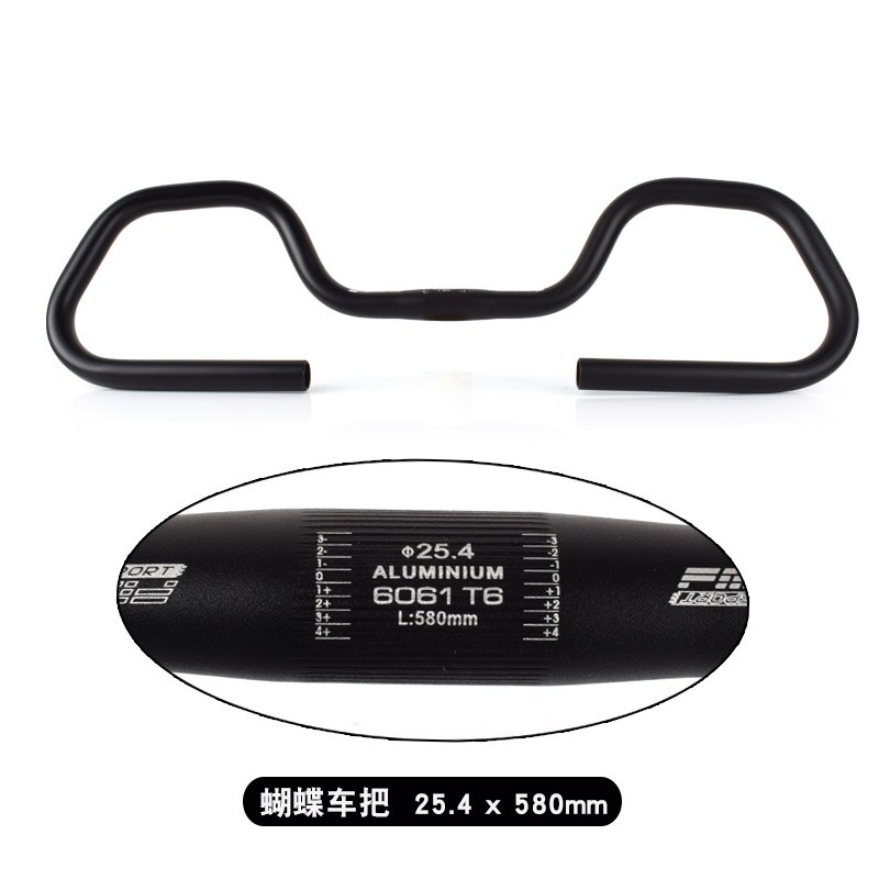 FMFXTR-Manillar para bicicleta de montaña, Manillar de bicicleta de montaña de viaje de 31,8mm, manillar para reposo de bicicleta, aleación de aluminio, accesorios de manillar para bicicleta: 01 254black